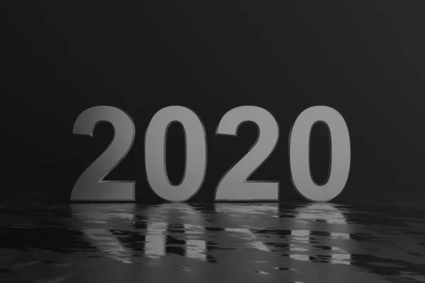 2020 Szövegtervezés Renderelés — Stock Fotó
