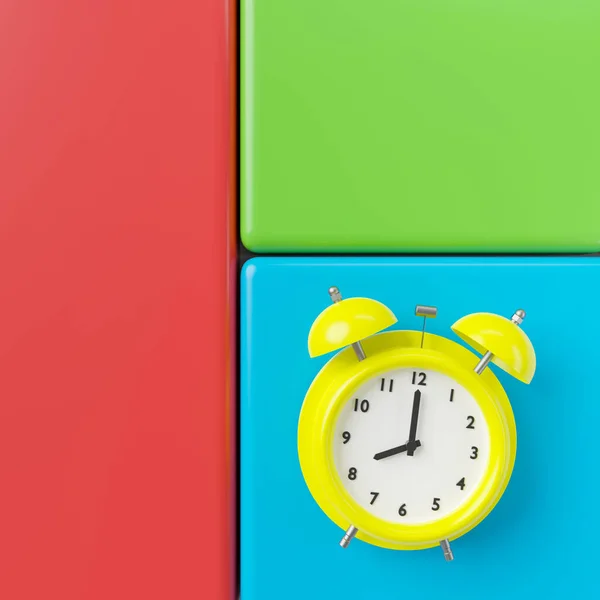Abstract Background Alarm Clock Rendering — Fotografia de Stock