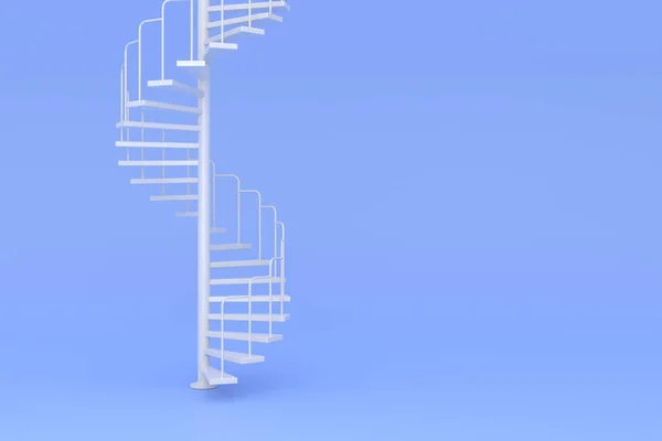 Spiral Staircase Minimal Concepts Background Design Rendering — Fotografia de Stock