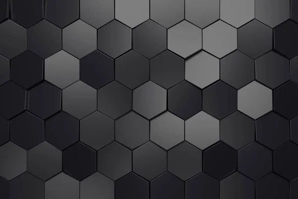 Abstrakt Bakgrund Hexagon Rendering — Stockfoto