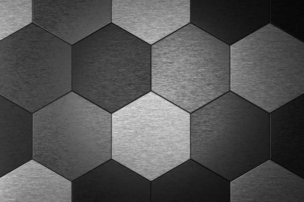 Altıgen arka plan. 3D render.