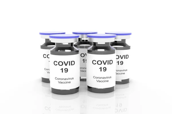 Coronavirus Covid Virus Vaccine Rendering — стоковое фото