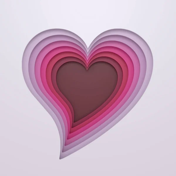 Abstract Background Heart Shape Rendering — 스톡 사진