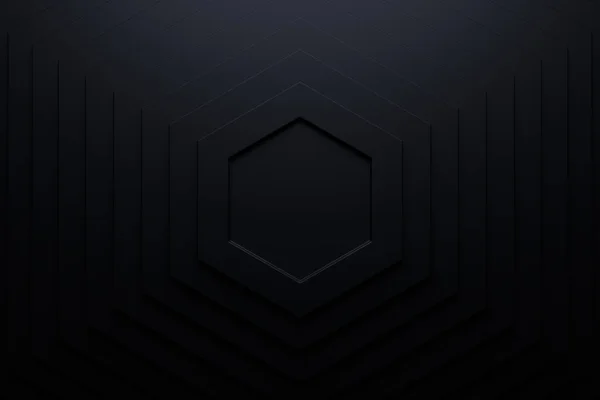 Abstract Background Hexagon Modern Wall Rendering — Zdjęcie stockowe