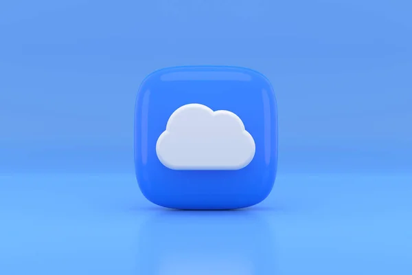 Cloud Icon Design Rendering — Foto de Stock