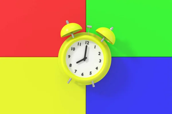 Abstract Background Alarm Clock Rendering — Stock fotografie