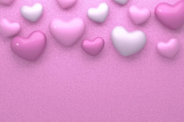 Valentine Background Design Rendering — Zdjęcie stockowe