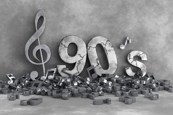 Desenho Fundo Música Dos Anos Fenda Aguda Notação Musical Renderização — Fotografia de Stock