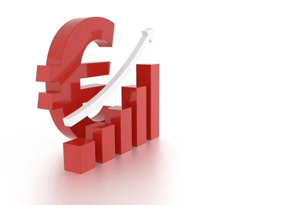 Euro Graph Rendering — Stock Photo, Image