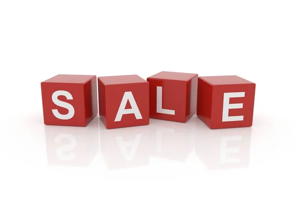 Sale Box Rendering — Stock Photo, Image