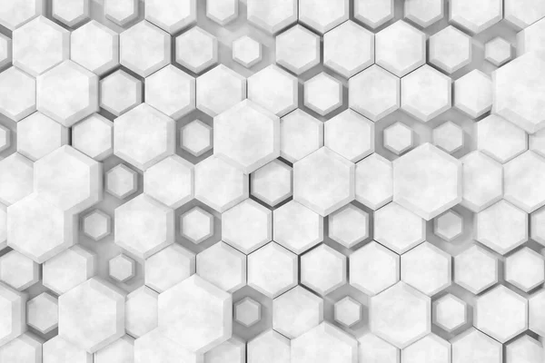 Wall Design Cement Textute Abstract Background Hexgon Rendering — ストック写真