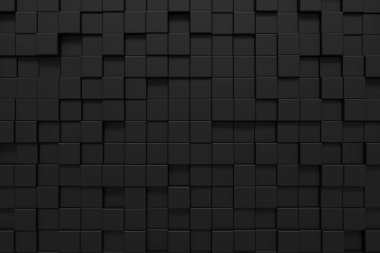 Modern fayans duvarı. Karanlık arka plan tasarımı. 3B görüntüleme.