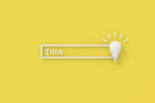 Trick Banner Design Rendering — Stockfoto