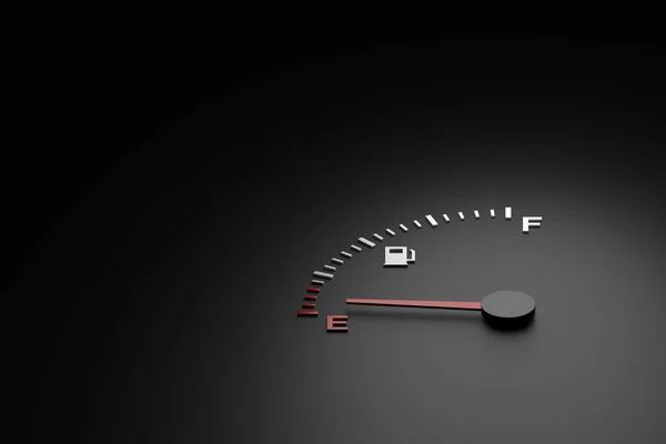 Fuel Gauge Banner Design Rendering — Stockfoto