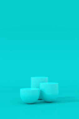 Ürün ekran arka planı. 3B ekran standı.