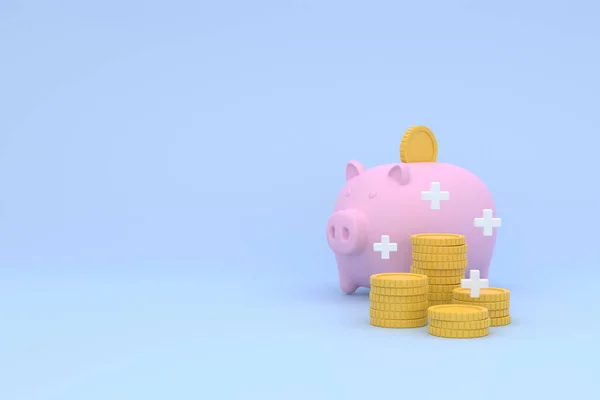 Savings Money Banner Design Background — Stockfoto