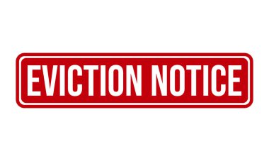 Tahliye Bildirimi Kauçuk Damga Mühürleme Vektörü