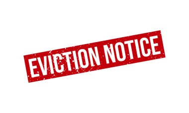 Tahliye Bildirimi Kauçuk Damga Mühürleme Vektörü