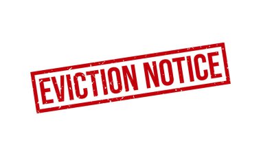 Tahliye Bildirimi Kauçuk Damga Mühürleme Vektörü