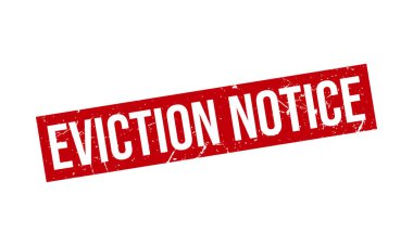 Tahliye Bildirisi Mühür Mühürleme Vektörü İllüstrasyonu