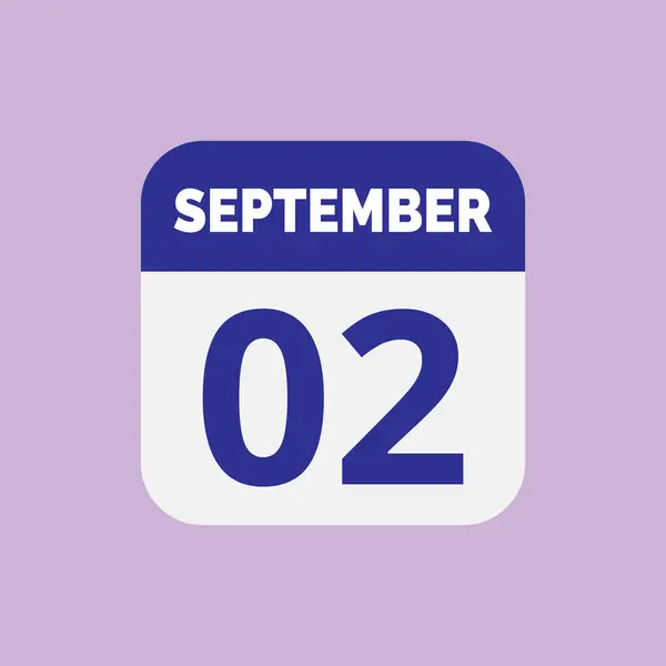 Σεπτεμβρίου Ημερολόγιο Ημερομηνία Εικόνα — Διανυσματικό Αρχείο
