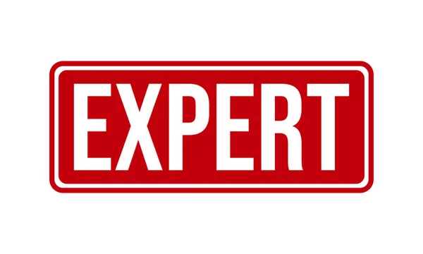 Expert Gummistämpel Tätningsvektor — Stock vektor