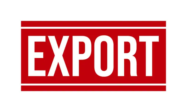Export Rubber Stamp Seal Vector — Stock Vector