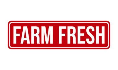 Çiftlik Taze Lastik Damga Mühür Vektörü