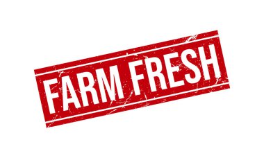 Çiftlik Taze Lastik Damga Mühür Vektörü