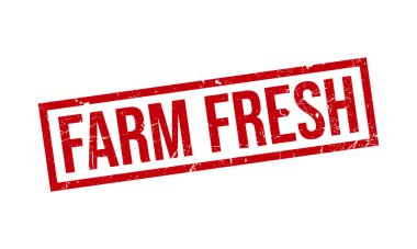 Çiftlik Taze Mühür Mührü Vektör İllüstrasyonu