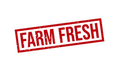 Çiftlik Taze Mühür Mührü Vektör İllüstrasyonu