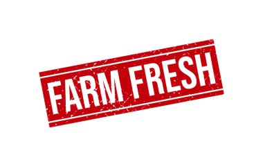 Çiftlik Taze Mühür Mührü Vektör İllüstrasyonu