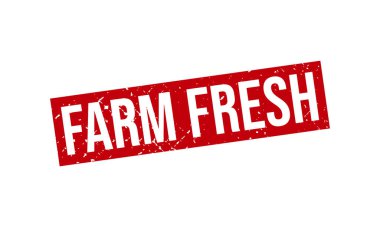 Çiftlik Taze Mühür Mührü Vektör İllüstrasyonu