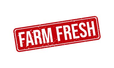 Çiftlik Taze Mühür Mührü Vektör İllüstrasyonu