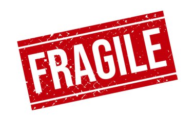 Kırılgan Damga Mühür Vektörü İllüstrasyonu