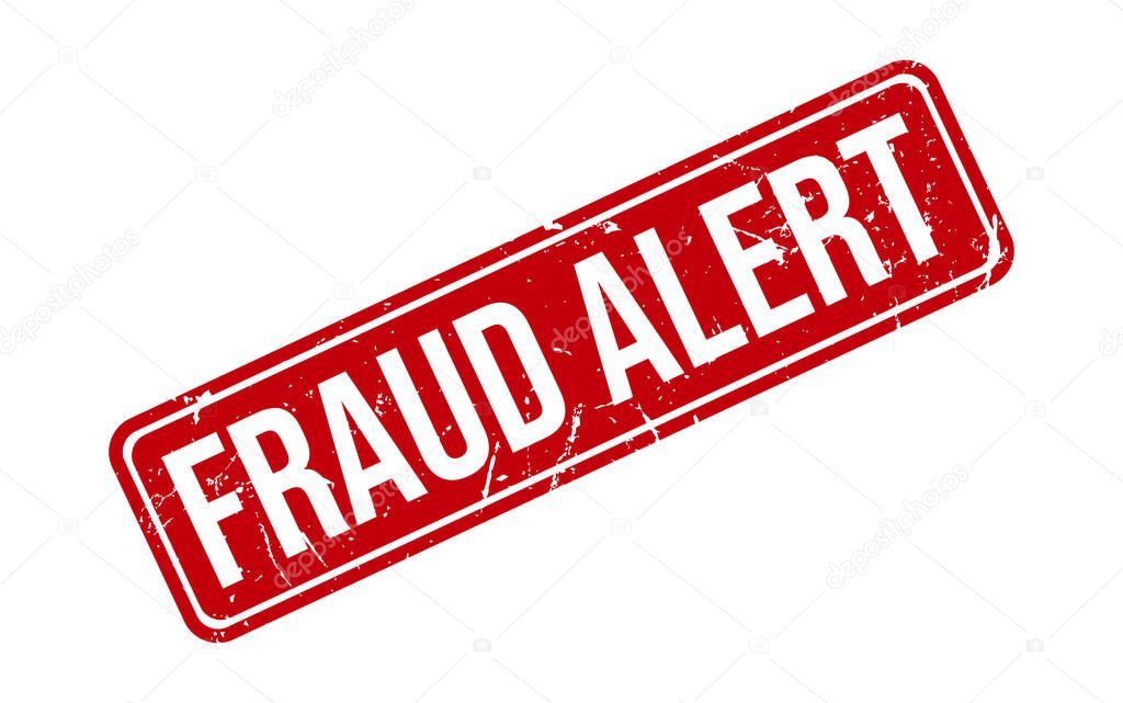 Fraud Alert Stamp Seal Vector Illustration