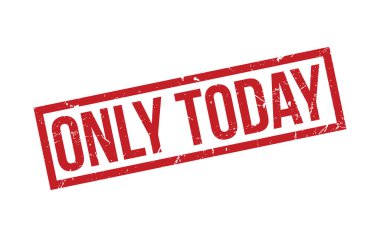 Sadece Bugün Kauçuk Damga Mührü Vektörü