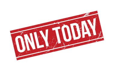 Sadece Bugün Kauçuk Damga Mührü Vektörü