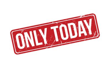 Sadece Bugün Kauçuk Damga Mührü Vektörü