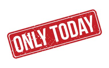 Sadece Bugün Mühür Vektörü İllüstrasyonu