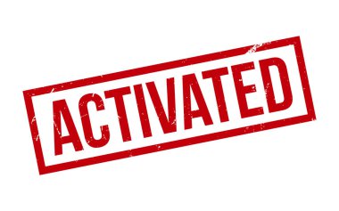 Activated Rubber Stamp Seal Vector