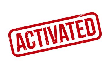 Activated Rubber Stamp Seal Vector