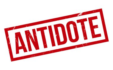 Antidote Rubber Stamp Seal Vector