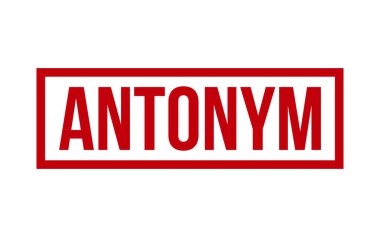 Antonym Rubber Stamp Seal Vector