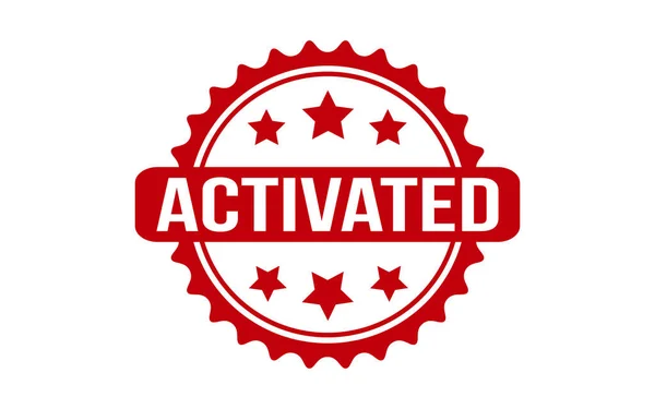Activated Rubber Stamp Seal Vector — 图库矢量图片