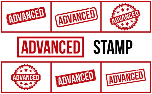 Advanced Rubber Stamp Set Vector — Vettoriale Stock