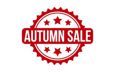 Autumn sale Rubber Stamp Seal Vector