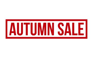 Autumn sale Rubber Stamp Seal Vector