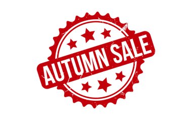 Autumn sale Rubber Stamp Seal Vector