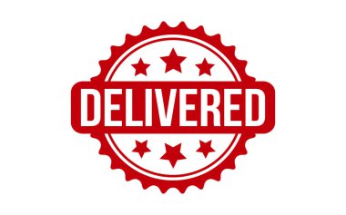 Delivered Rubber Stamp Seal Vector